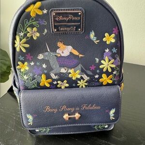 Disney Parks Loungefly Backpack with Floral and Unicorn Design by Luisa! STRONG
